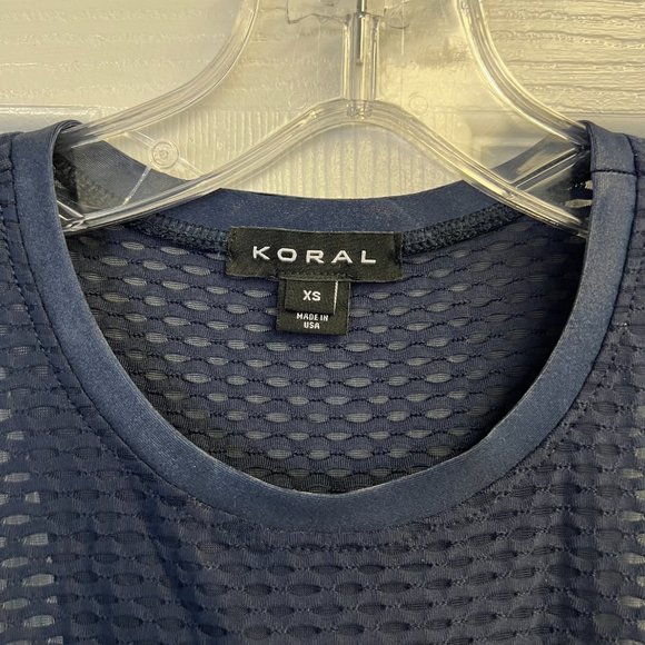 NWT Koral Aerate Netz Tank in Midnight Blue- Size: XS - Picture 3 of 7